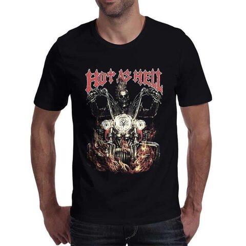 Men's Skeleton Biker T-Shirt - The Black Ravens