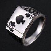 Men's Stainless Steel Black Jack Bands - The Black Ravens