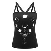 Moon Phase and Evil Eye Witch's Tank Top - The Black Ravens