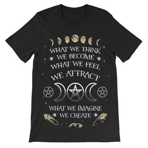 Moon Phase Punk Statement Unisex Shirt - The Black Ravens