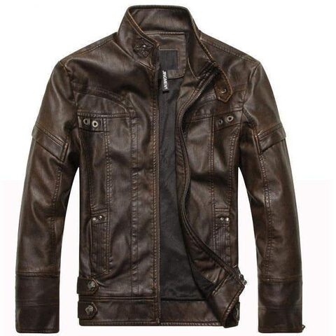 Motorcycle Leather Jacket For Men - The Black Ravens