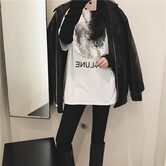 Mysterious Moon Print Ladies Loose Shirt - The Black Ravens