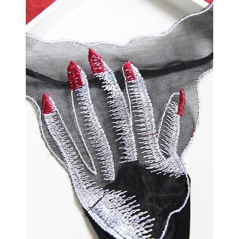 Naughty Hand On Crotch Thongs - The Black Ravens