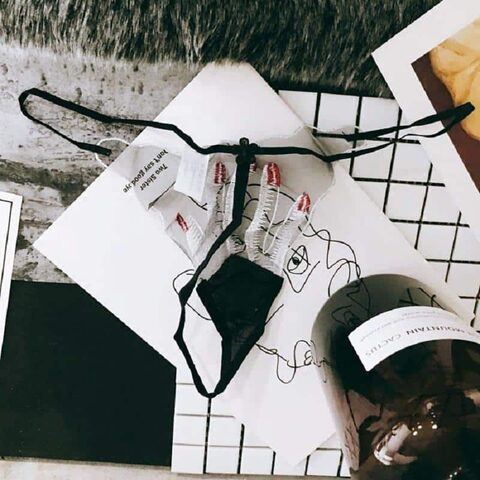 Naughty Hand On Crotch Thongs - The Black Ravens