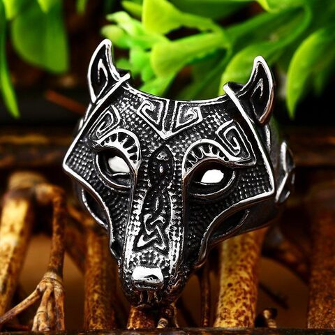 Norse Viking Wolf Rings - The Black Ravens