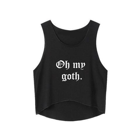 Oh My Goth Sexy Ladies Crop Top - The Black Ravens