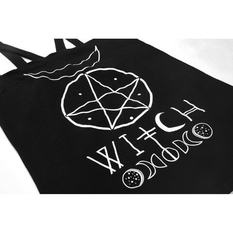 Pentagram and Moon Witch's Top - The Black Ravens