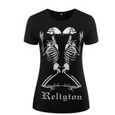 Praying Religious Skeletons Tees - The Black Ravens