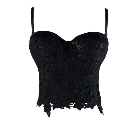 Hot Spaghetti Strap Shapewear Goth Corset - The Black Ravens