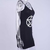 Sexy Five-Pointed Star Print Dress - The Black Ravens
