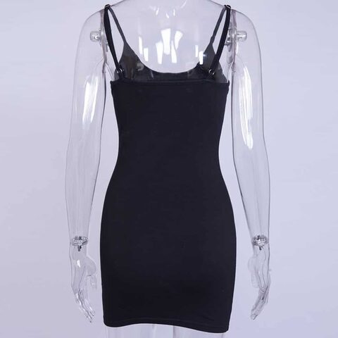 Sexy Five-Pointed Star Print Dress - The Black Ravens