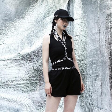 Punk Bondage Printing Strap Harness - The Black Ravens