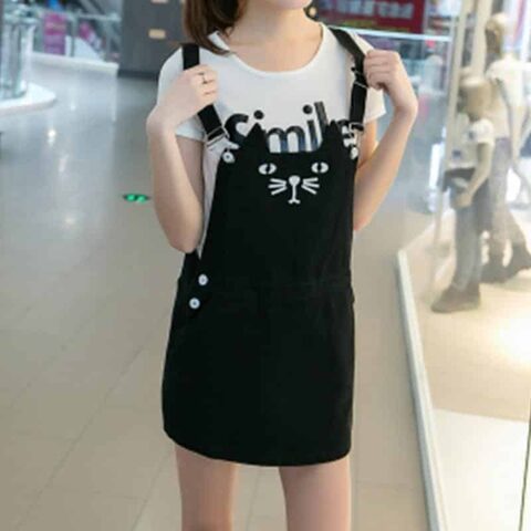 Punk Cute Cat Girl's Suspender - The Black Ravens