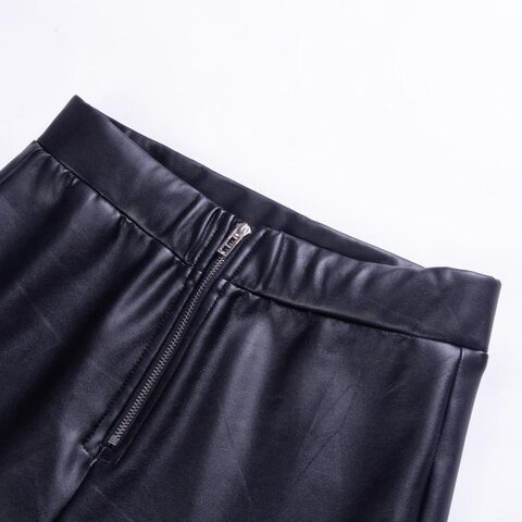 Punk Girls Elastic Leather Pants - The Black Ravens