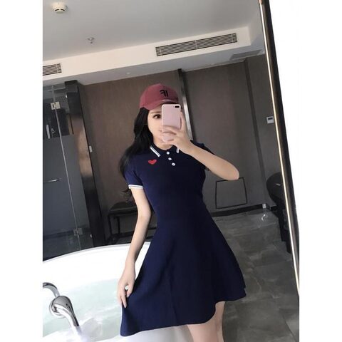 Punk Ladies Collared Summer Dress - The Black Ravens