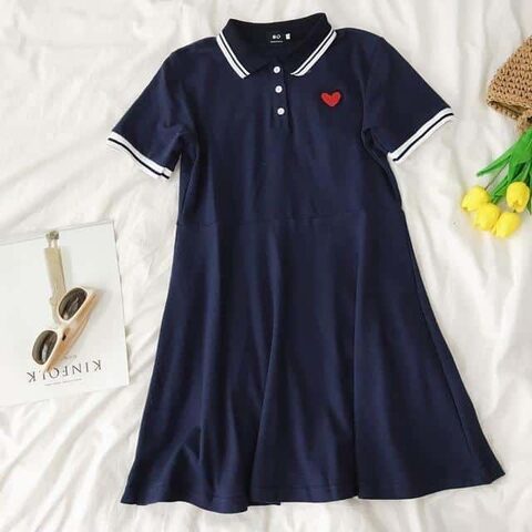 Punk Ladies Collared Summer Dress - The Black Ravens