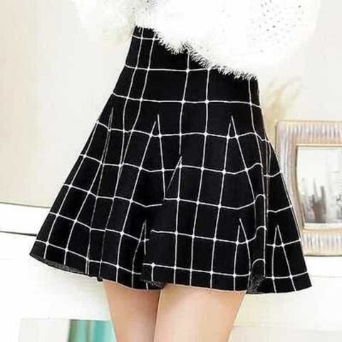 Punk Ladies Pleated Mini Skirts - The Black Ravens