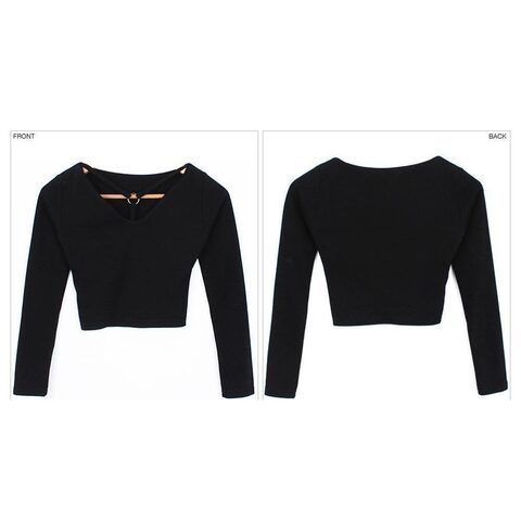 Punk Metal Buckle Full Sleeve Top - The Black Ravens