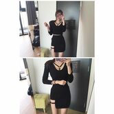 Punk Metal Buckle Full Sleeve Top - The Black Ravens