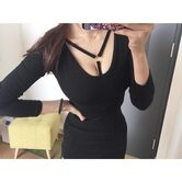 Punk Metal Buckle Full Sleeve Top - The Black Ravens