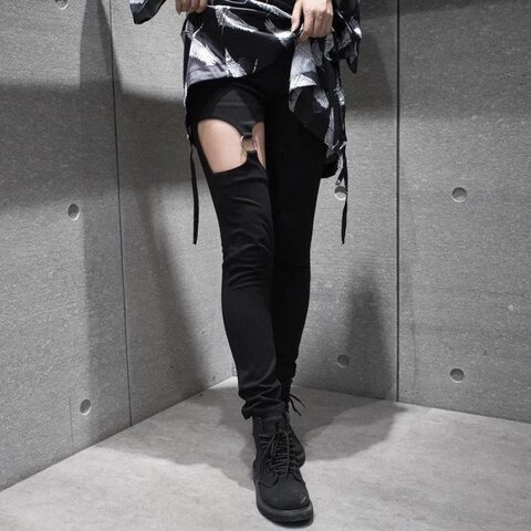 Punk Women's Leg Ring Pants - The Black Ravens