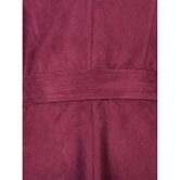 Red Bow Traditional Button Overcoat For Women - The Black Ravens