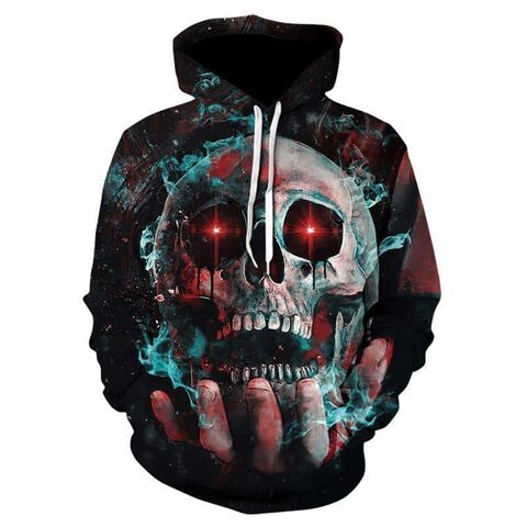 Red Eyed Skull Of The Universe Sweatshirt - The Black Ravens