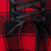 Red Plaid Schoolgirl Skirt - The Black Ravens