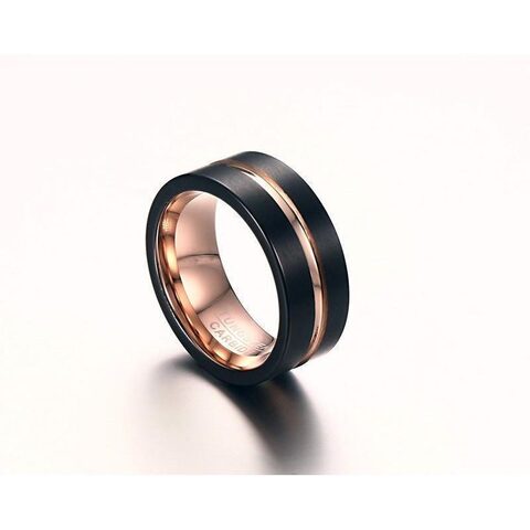 Rose Gold Single Band - The Black Ravens