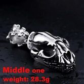 Scary Predator Dinosaur Skulls Pendant - The Black Ravens