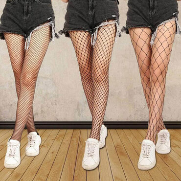 Sexy Black Fishnet Stockings - The Black Ravens