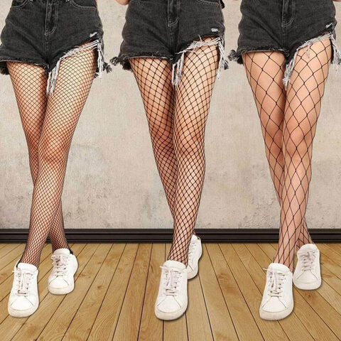 Sexy Black Fishnet Stockings - The Black Ravens