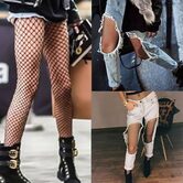 Sexy Black Fishnet Stockings - The Black Ravens