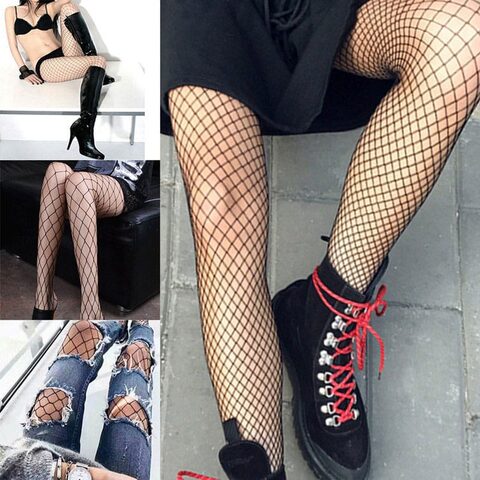 Sexy Black Fishnet Stockings - The Black Ravens