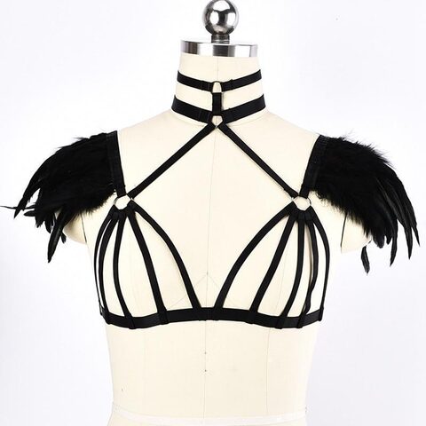 Sexy Choker Halter Chest Bandage - The Black Ravens