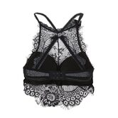 Sexy Floral White and Black Lace Patchwork Bras - The Black Ravens