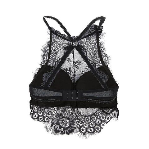 Sexy Floral White and Black Lace Patchwork Bras - The Black Ravens