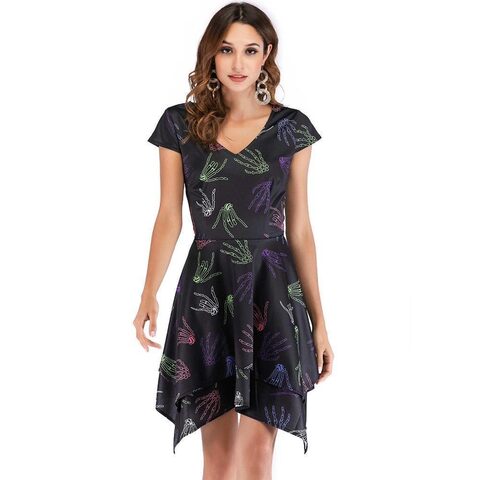 Sexy Halloween Vintage Style Mini Dress - The Black Ravens
