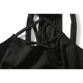 Sexy Halter Pentagram Punk Dress - The Black Ravens