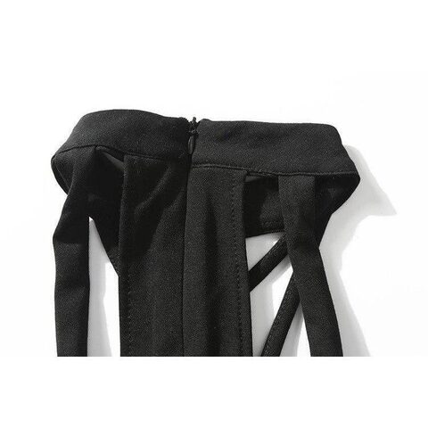 Sexy Halter Pentagram Punk Dress - The Black Ravens