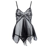 Sexy Lace Chemise Lingerie Set - The Black Ravens