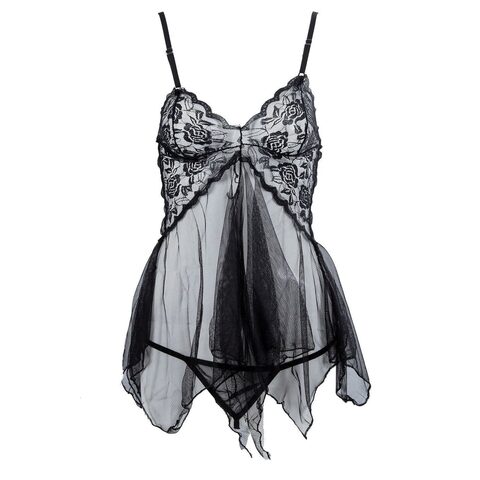 Sexy Lace Chemise Lingerie Set - The Black Ravens