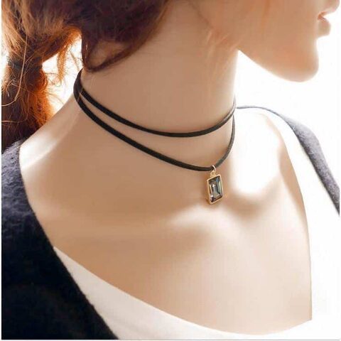 Sexy Ladies Gemstone Alternative Chokers - The Black Ravens