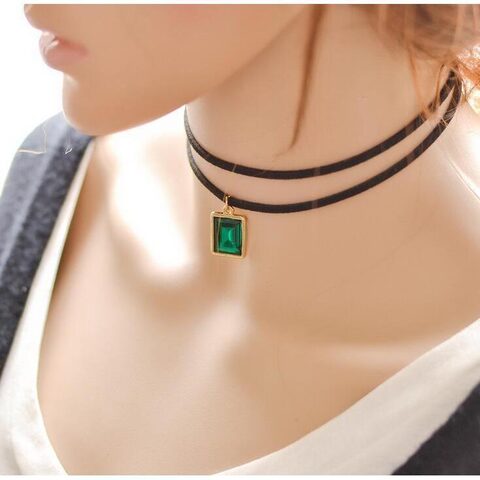 Sexy Ladies Gemstone Alternative Chokers - The Black Ravens