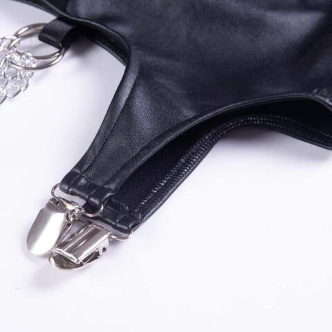 Sexy Leather Top Skirt Set - The Black Ravens