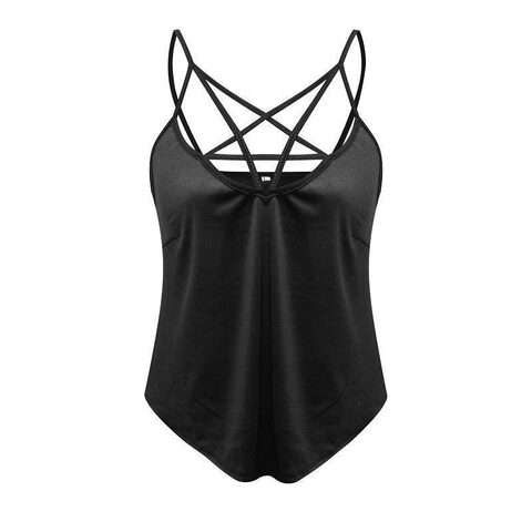 Sexy Pentagram Backless Tank Top - The Black Ravens