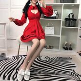 Sexy Punk Classic Full Sleeve Dress - The Black Ravens