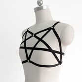 Sexy Punk Rock Pentagram Bra Cage - The Black Ravens