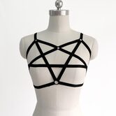 Sexy Punk Rock Pentagram Bra Cage - The Black Ravens