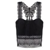 Sexy See-Through Open Back Gothic Lace Bras - The Black Ravens